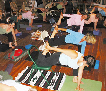 Jenny Otto teaches chair yoga therapy