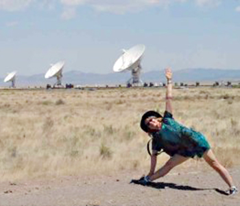 Jenny Otto in New Mexico in Utthita Trikonasana / Triangle Pose